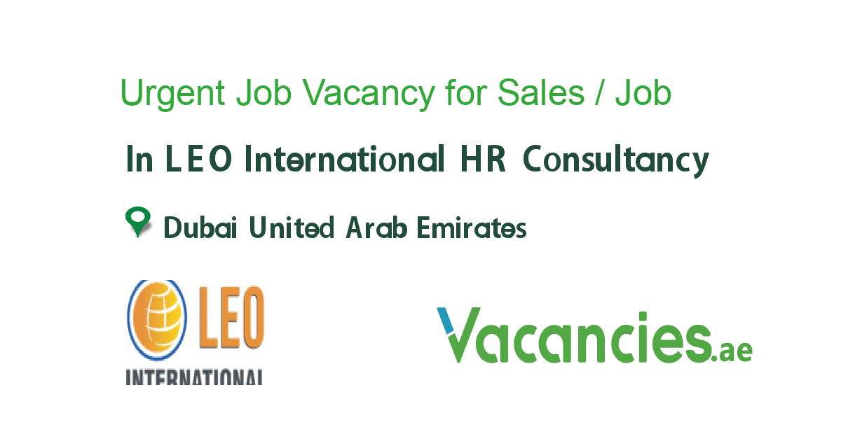 Urgent Job Vacancy for Sales / Estimation Engineer job in LEO